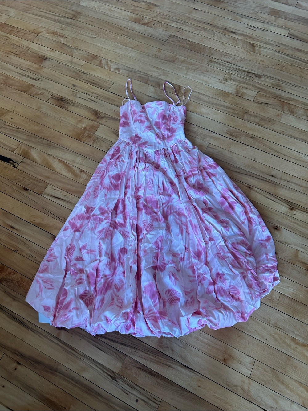 Abercrombie & Fitch Pink Floral Midi Dress
